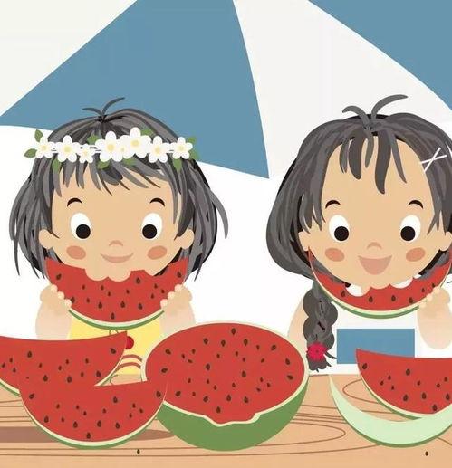 吃瓜照片可爱头像,吃瓜照片中的可爱头像魅力