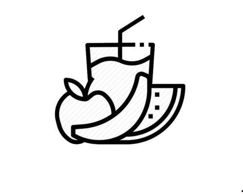 简笔画吃瓜图